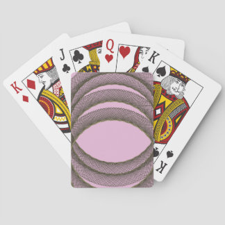 overlapping circles in purple background abstract playing cards