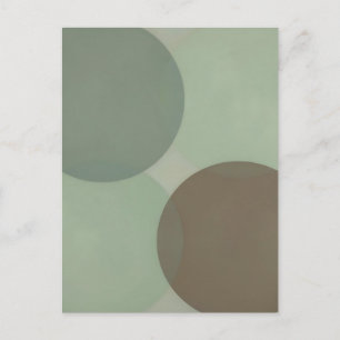 Overlapping Circles Minimalist Abstract Postcard