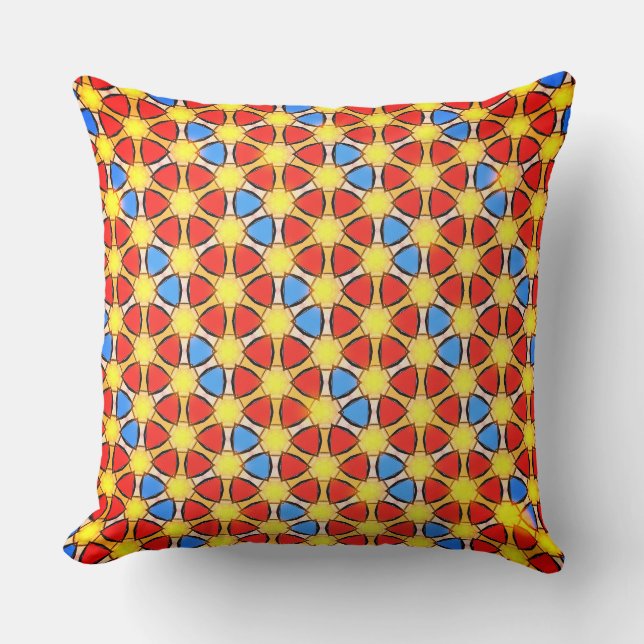 Overlapping Circles of Colours  Cushion (Front)