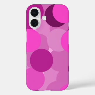 Overlapping Circles Pattern iPhone 16 Case