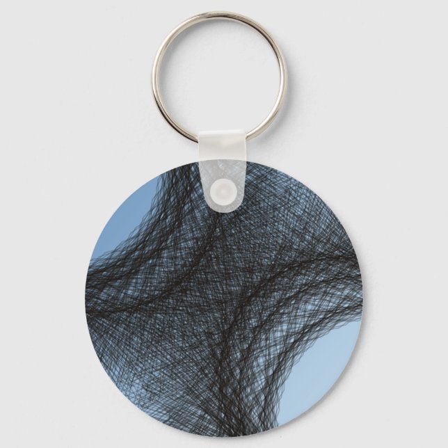 overlapping dark circles key ring (Front)