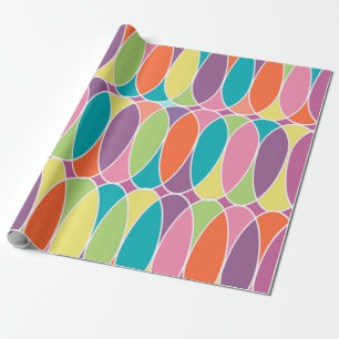 Overlapping Eggs Wrapping Paper