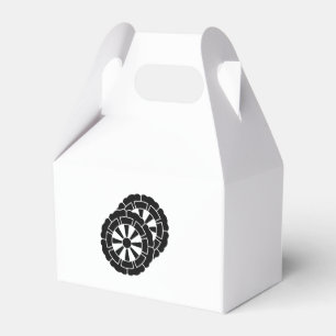 Overlapping flower-shaped Genji carts Favour Box