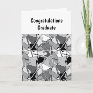 Overlapping Flutes Graduation Card
