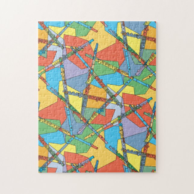 Overlapping Flutes  Jigsaw Puzzle (Vertical)