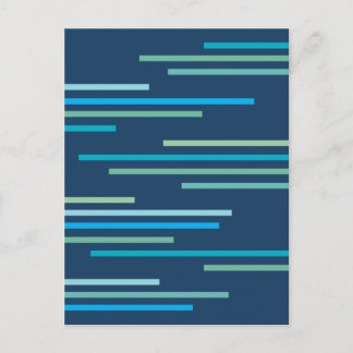 Overlapping Lines Abstract Design Postcard