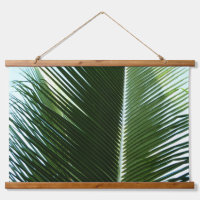 Overlapping Palm Fronds Tropical Green Abstract