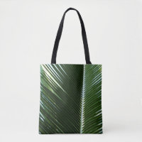 Overlapping Palm Fronds Tropical Green Abstract
