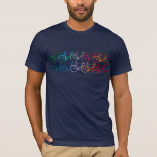 Overlapping Wheels Colour Bikes T-Shirt