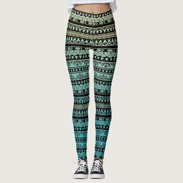 Overlay of Lace Leggings (Front)
