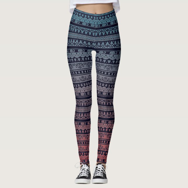 Overlay of Lace Leggings (Front)