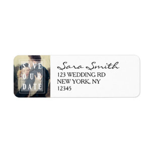Overlay   Photo Save the Date Address Labels