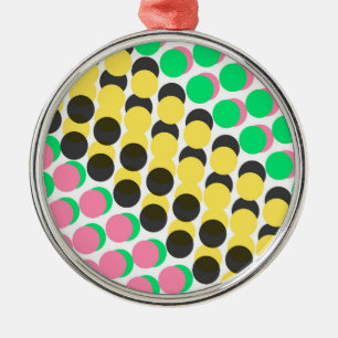 Overlayed Dots Metal Tree Decoration