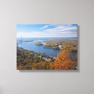 overlook above alma and river canvas print