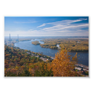 overlook above alma and river photo print