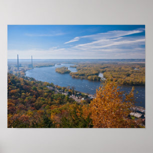 overlook above alma and river  poster