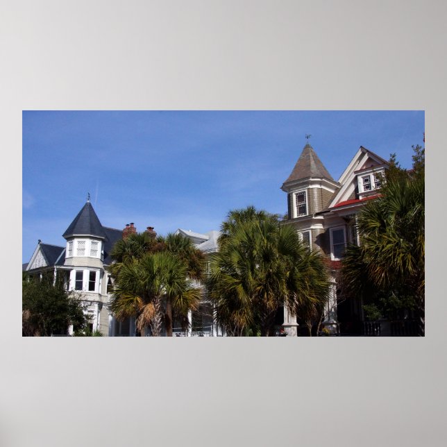 Overlooking Cannon Park, Charleston SC Poster (Front)