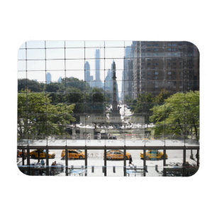 Overlooking Columbus Circle New York City Photo Magnet