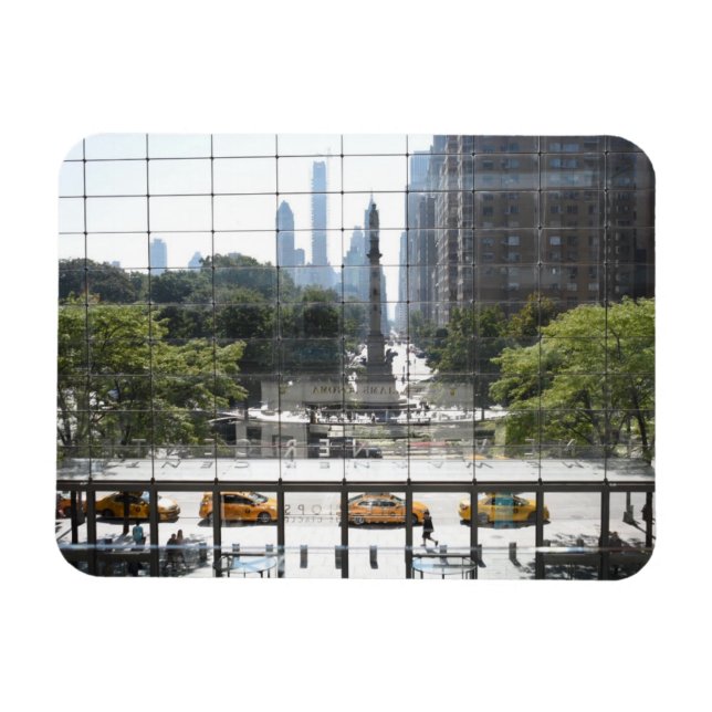 Overlooking Columbus Circle New York City Photo Magnet (Horizontal)