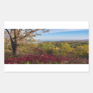 overlooking lake pepin from frontenac state park rectangular sticker