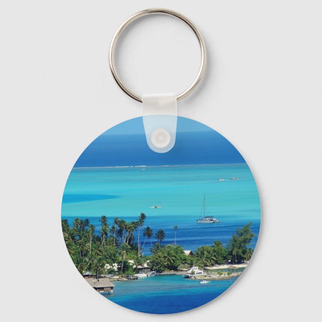Overlooking Paradise Key Ring (Front)