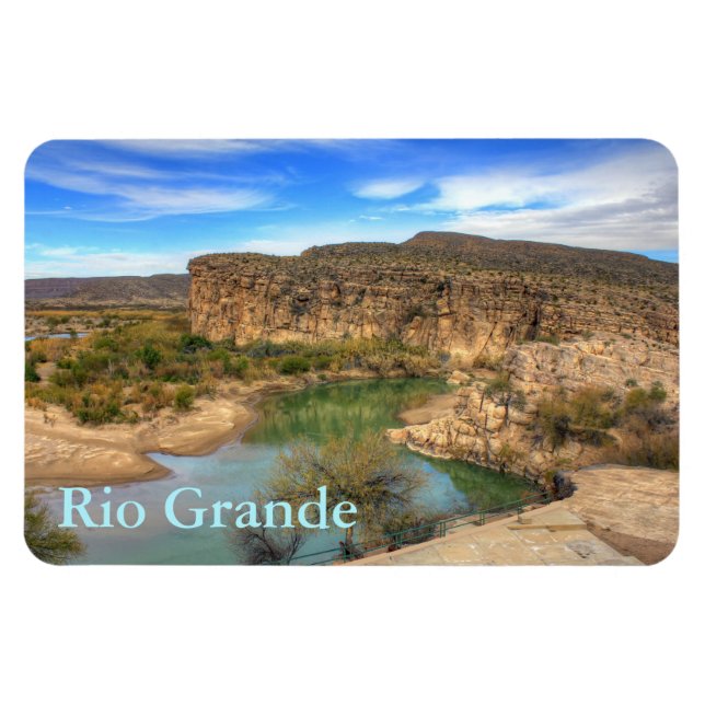 Overlooking the Rio Grande Magnet (Horizontal)