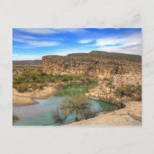 Overlooking the Rio Grande Postcard
