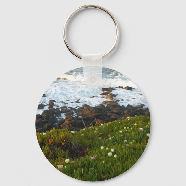Overlooking the Sea Cliffs in Crescent City Key Ring (Front)