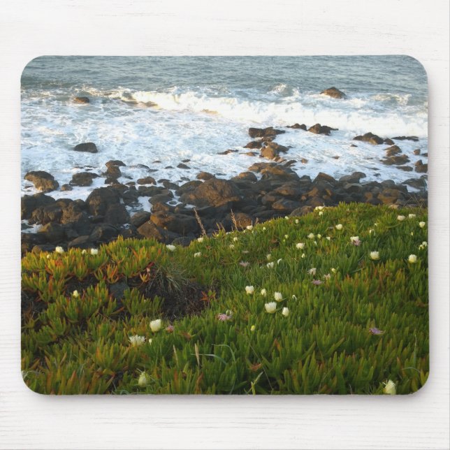 Overlooking the Sea Cliffs in Crescent City Mouse Mat (Front)
