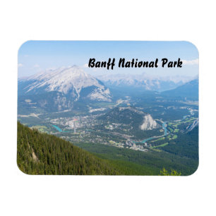 Overlooking the town of Banff Magnet