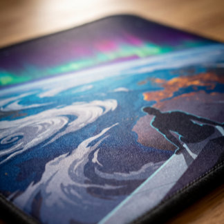 Overlooking the World Inspirational Surreal Art Mouse Mat