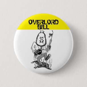 Overlord Bill Gates 6 Cm Round Badge