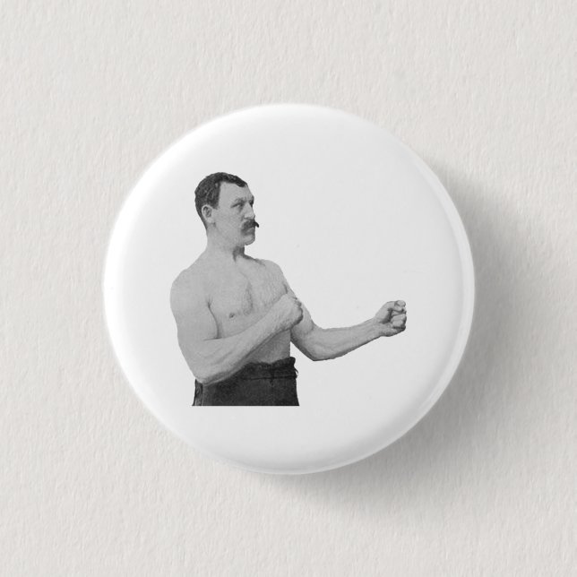Overly Manly Man Meme 3 Cm Round Badge (Front)
