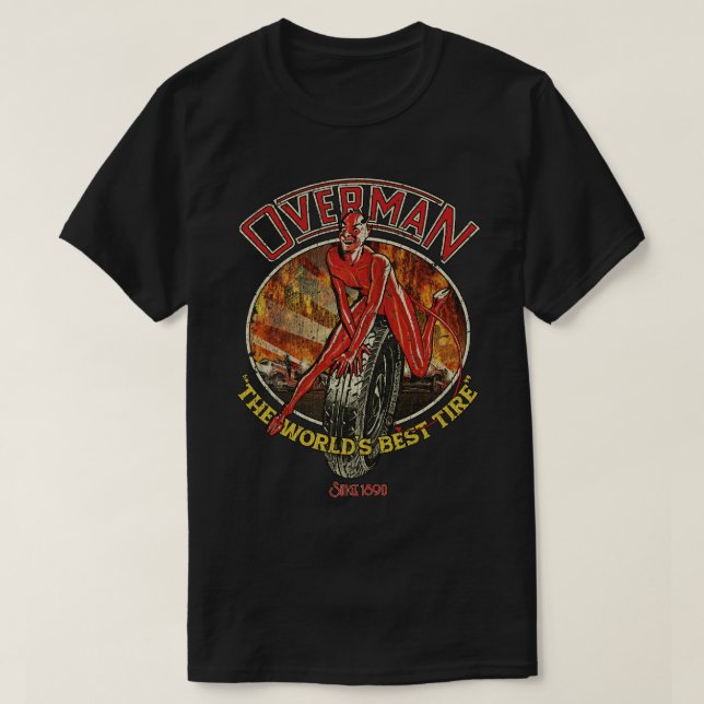 Overman Tires 1890 T-Shirt (Design Front)