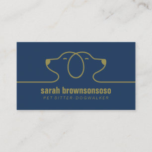 Overnight Dog Sitting Service Business Card