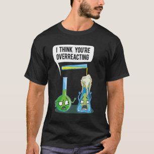 Overreacting Unisex-Adults Funny T-Shirt, Black, S T-Shirt