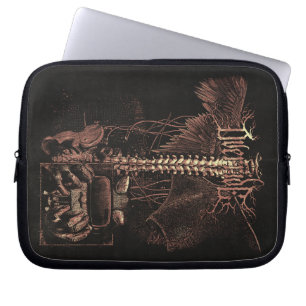 Override - Techno-Goth Streetwear Design Laptop Sleeve