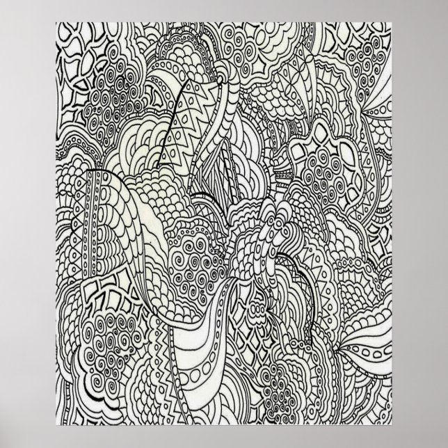 Oversized  20 X 24 Colouring Poster 4 (Front)