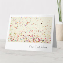 Oversized Confetti Art Blank All Occasion Card