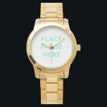 Oversized Gold Bracelet Watch<br><div class="desc">Oversized Gold Bracelet Watch</div>