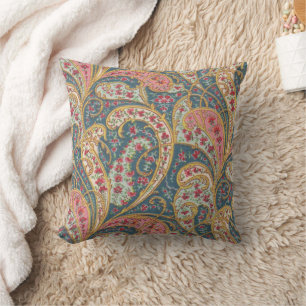 Oversized Paisley Throw Pillow
