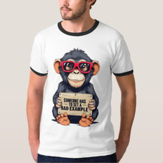 Oversized -shirt I Funny Monkey Graphic Tee 