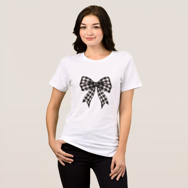 Oversized T-Shirts Cute Coquette Bow Style (Front Full)