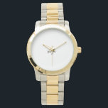 Oversized Two-Tone Bracelet Watch<br><div class="desc">It’s really important to gave your time to someone that you love and gave them your love and respect. It’s a great gift to gave with little lovely gift that reminds them about you.</div>