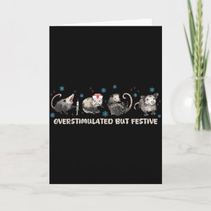 Overstimulated But Festive Funny Ssum Nurse Christ Card