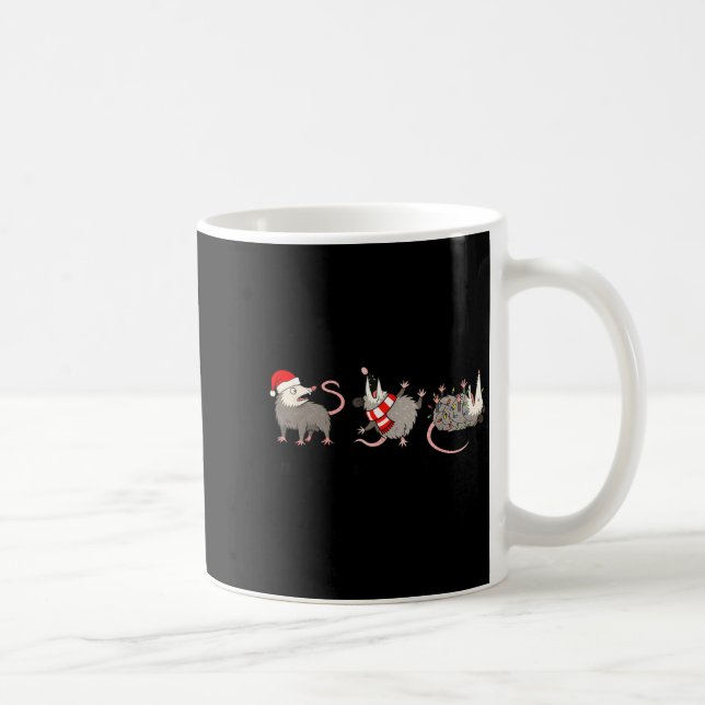 Overstimulated But Festive Ssum Christmas Funny Ch Coffee Mug (Right)
