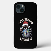 Overstimulated & Festive AF Racoon Espresso Lover