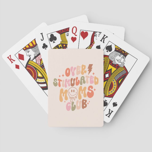 Overstimulated Moms Club – Relatable and Real Playing Cards (Back)