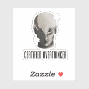 Overthinker Quote Vintage Grunge Design
