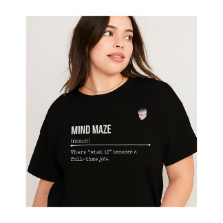 Overthinker T-Shirt – Funny Anxiety & Introvert  Tri-Blend Shirt